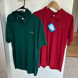 Columbia *two *collared shirts